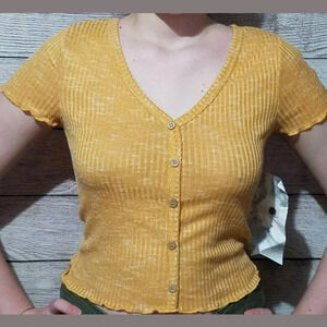 Cravefame Almost Famous Junior Women's Knit Top 